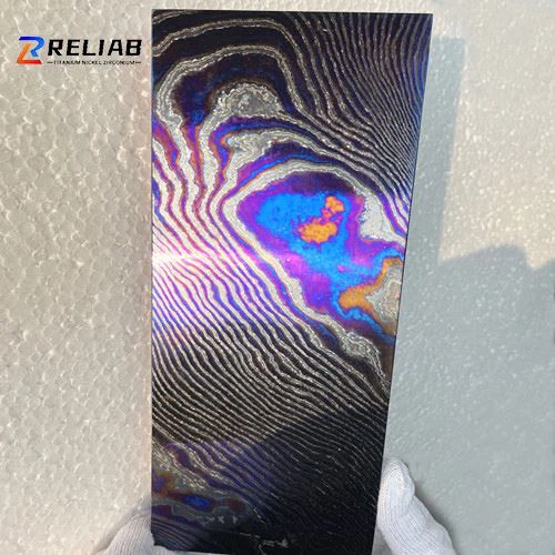 EDC Titanium Timascus plate supplier in China