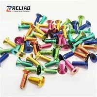 Parafusos de liga de titânio multiuso anodizados